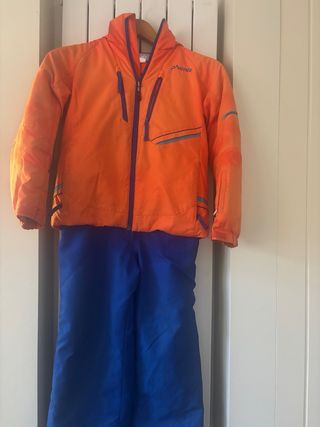 Conjunto Ropa Esquí Infantil Naranja/Azul 
