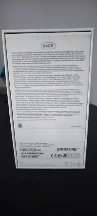 iPhone X 64GB Nero (Batteria 98%)