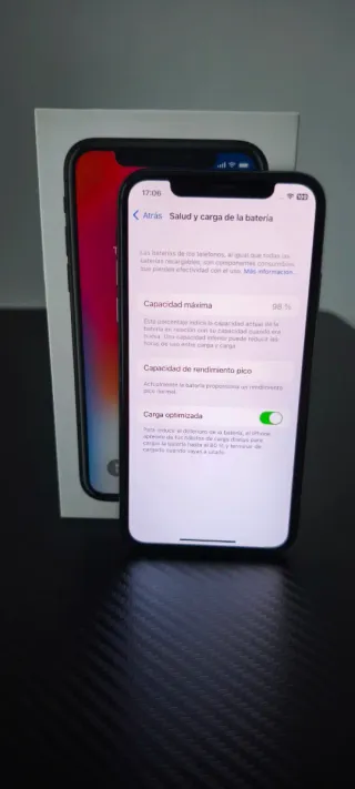 iPhone X 64GB Nero (Batteria 98%)