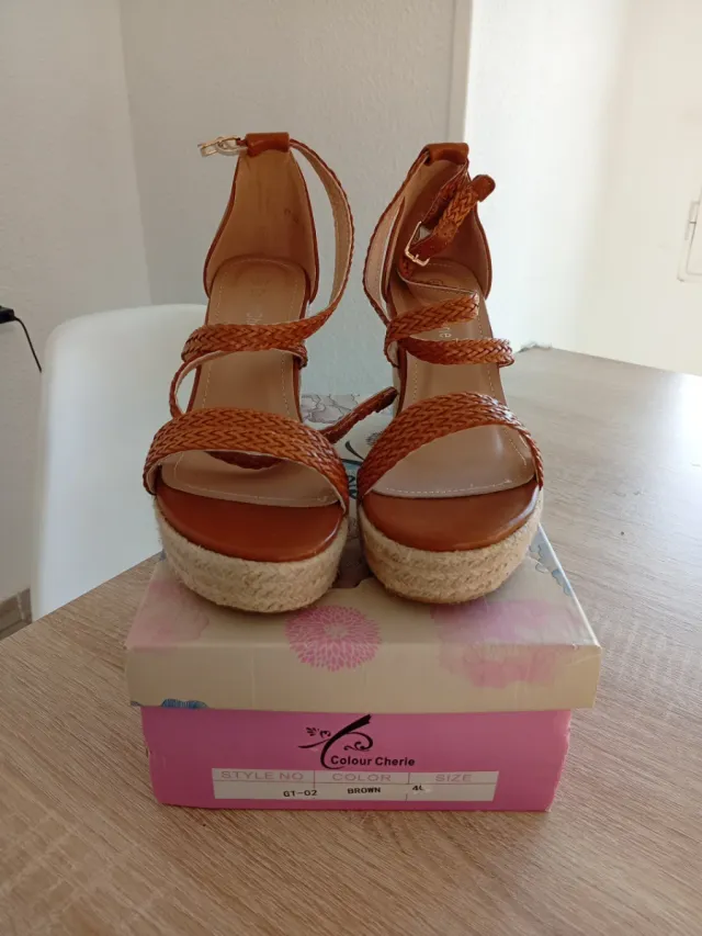 Sandalias Cuña Mujer Colour Cherie Talla 40