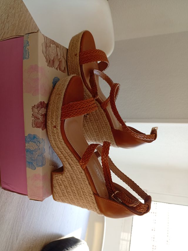 Sandalias Cuña Mujer Colour Cherie Talla 40