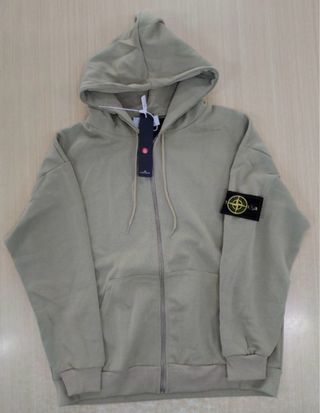 Sudadera Stone Island Verde Oliva/Beige