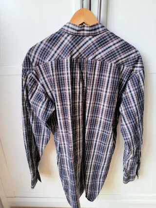 Camisa Levi's cuadros azul y marrón