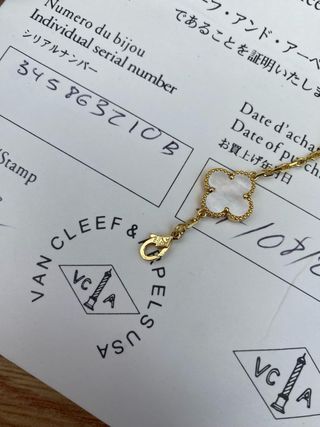 Pulsera Van Cleef & Arpels Oro Blanco