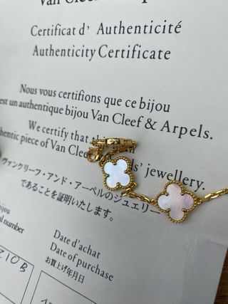Pulsera Van Cleef & Arpels Oro Blanco