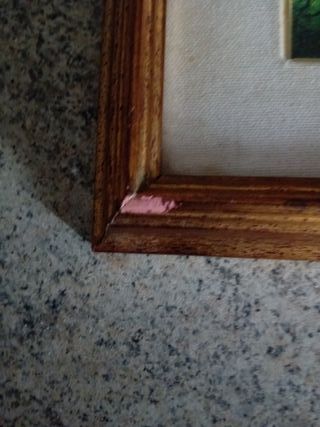 Quadretto dipinto olio paesaggio marittimo