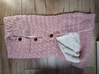 Saco invierno niña rosa forro polar