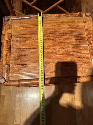 2 Mesitas Auxiliares Bambú Vintage