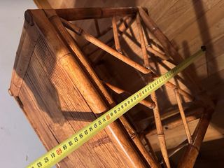 2 Mesitas Auxiliares Bambú Vintage