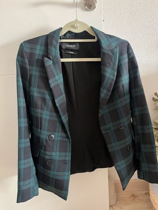 Americana cuadros Pull&Bear