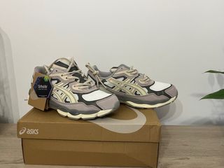 Asics Gel Zapatillas Beige y Gris