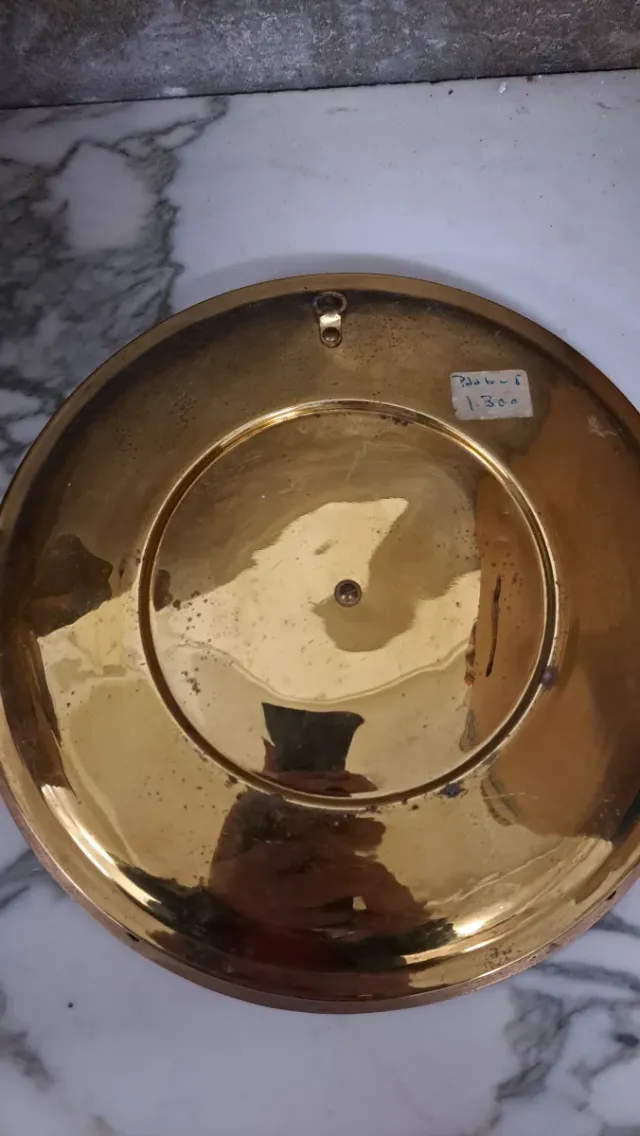 Plato numismático decorativo bronce