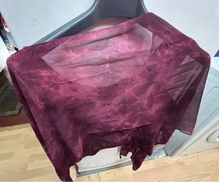 Traje de fiesta color vino, 3 piezas