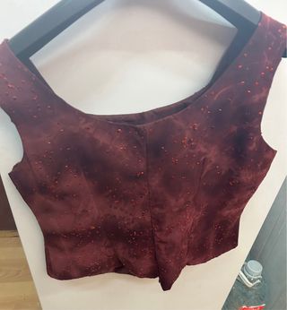 Traje de fiesta color vino, 3 piezas