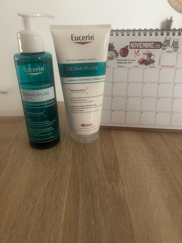 Eucerin Dermopure Gel Limpiador y Crema Corporal