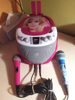 Karaoke Barbie CD con 2 micrófonos