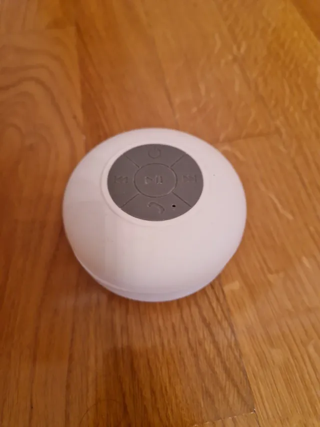 Altavoz Bluetooth Portátil Gris y Blanco