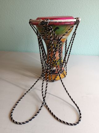 Timbal Djembe de cerámica pintado a mano