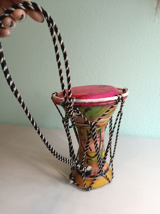 Timbal Djembe de cerámica pintado a mano