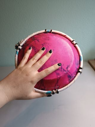 Timbal Djembe de cerámica pintado a mano