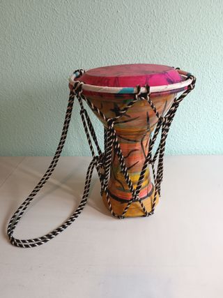 Timbal Djembe de cerámica pintado a mano