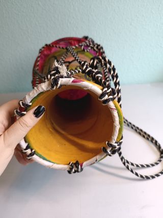 Timbal Djembe de cerámica pintado a mano