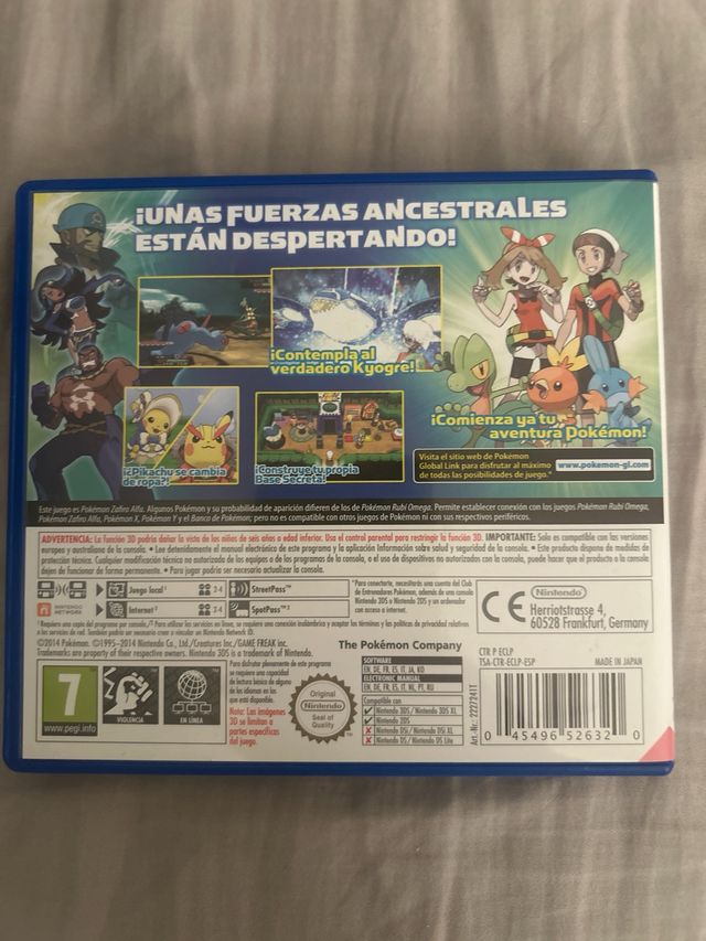 Pokémon Zafiro Alfa Nintendo 3DS