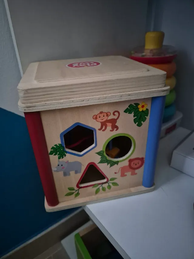 Cubo didattico in legno