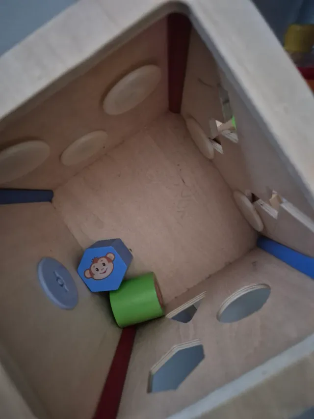 Cubo didattico in legno