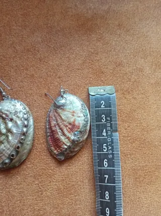 Pendientes de concha abulón