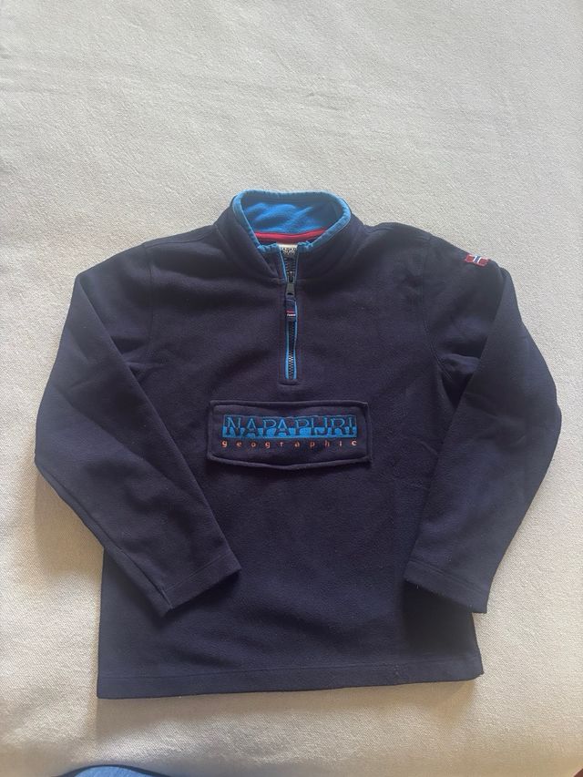 Forro polar azul talla 8/10 años