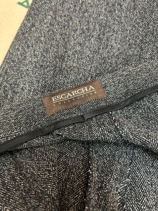 Pantalón de espiga ESCARCHA gris y negro