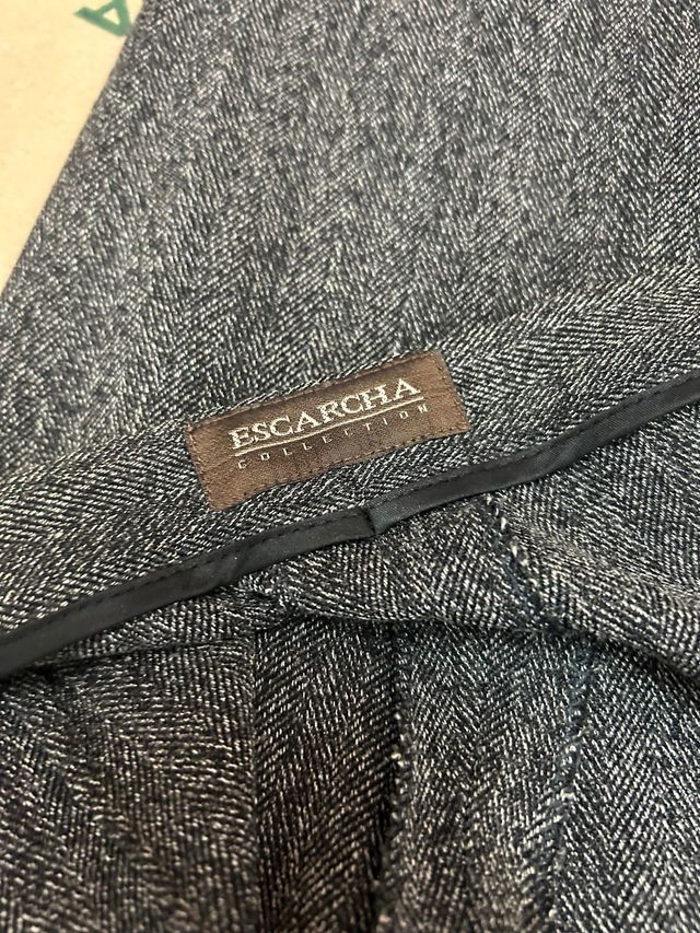 Pantalón de espiga ESCARCHA gris y negro