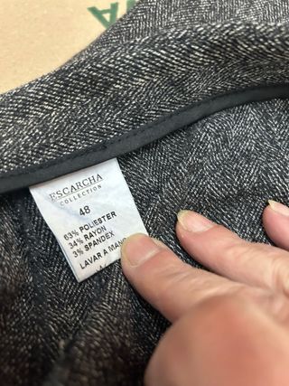 Pantalón de espiga ESCARCHA gris y negro