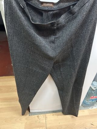 Pantalón de espiga ESCARCHA gris y negro