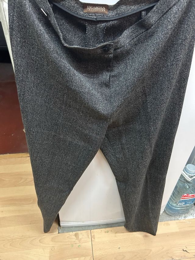 Pantalón de espiga ESCARCHA gris y negro