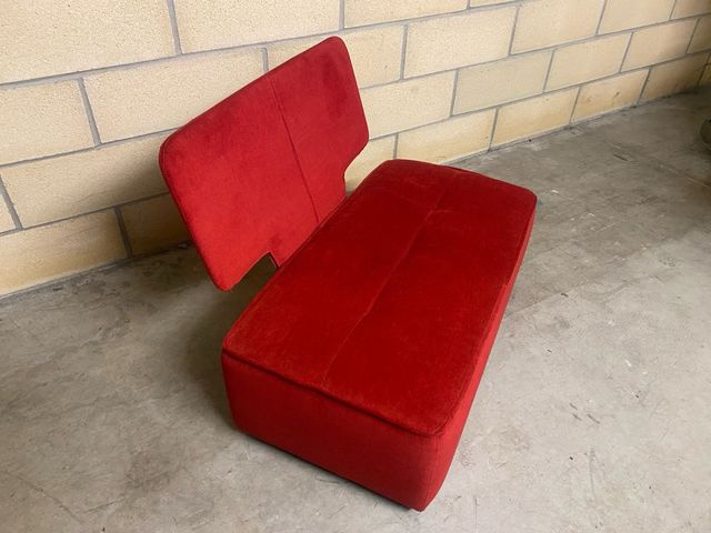 Puf Sofá Rectangular Rojo 95x50x35cm