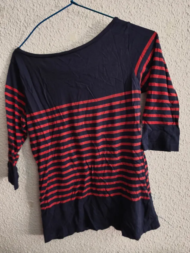 Camiseta Rayas Azul y Rojo