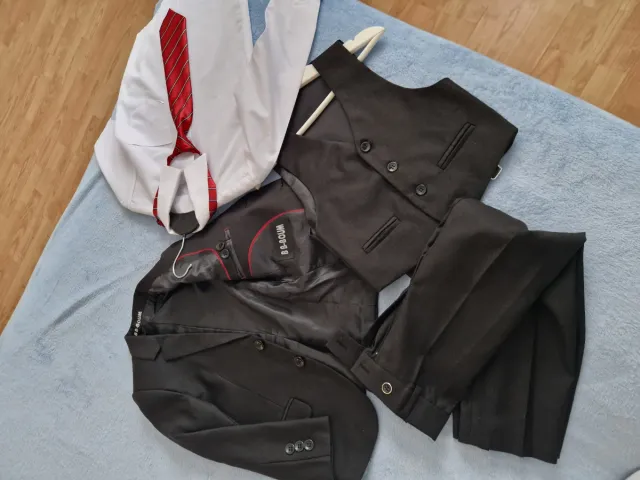 Traje de niño 5 piezas negro 5 años
