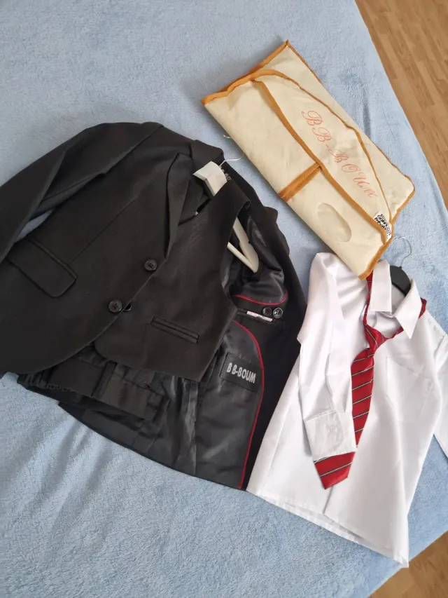 Traje de niño 5 piezas negro 5 años