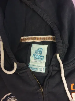 Sudadera Campus NY 28 Negra y Naranja