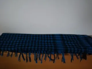 Pañuelo Palestino Azul y Negro