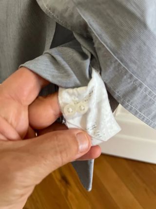 Camicia Replay grigia cotone manica lunga