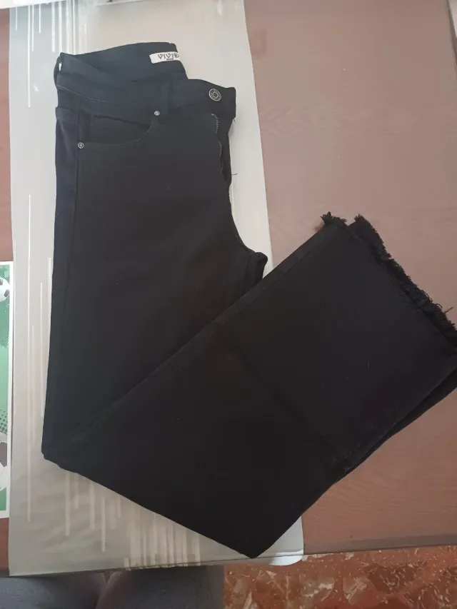 Pantalón vaquero mujer negro