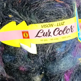 Lote 20 ovillos lana Mohair Visón multicolor