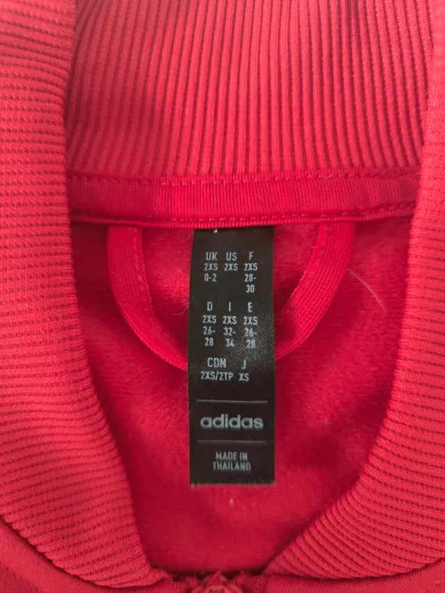 Sudadera Adidas Roja Talla XS