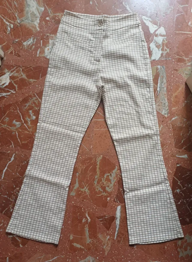 Pantalón de mujer a cuadros