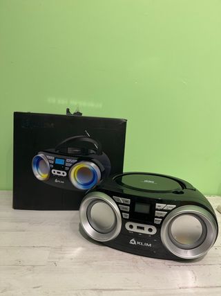 Reproductor CD Radio KLIM Negro/Plata
