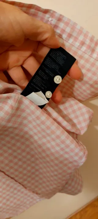 Camicia donna a quadretti rosa e bianchi