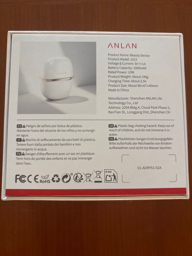 Dispositivo Belleza ANLAN + Body Cream Glow